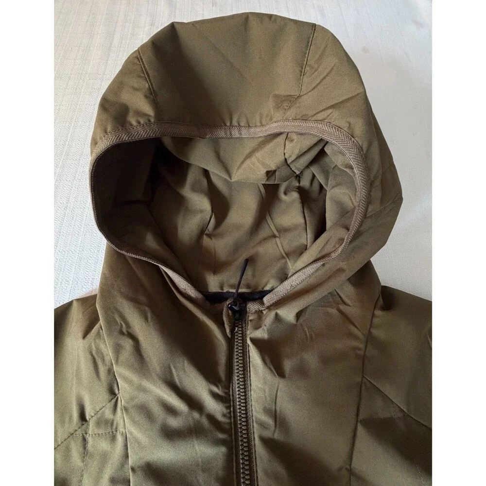 Dakine Mens Medium Insulated Hooded Jacket Water Wind Resistant Brown Outdoor